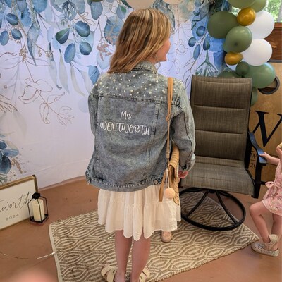 Embroidered Bride Denim Jacket, Bride Jean Jacket, Future Mrs Jacket ...