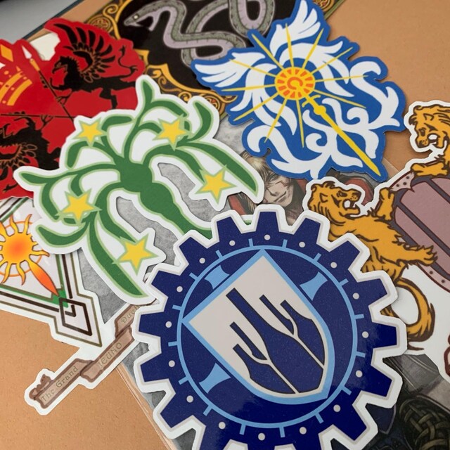 Final Fantasy XI Stickers San D'oria, Windurst, Bastok, Jeuno
