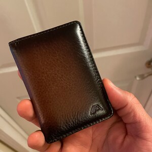 Men's Brown Glazed Genuine Leather Wallet With RFID Protection - Wing Embossed, Multiple Compartments - View #8