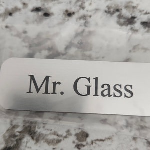 Employee Id Badge Custom Engraved 1" X 3" Plastic Name Tag - Foto 14