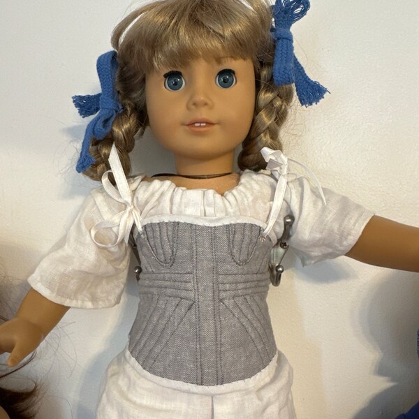 PDF Sewing Pattern Catherine 1830s Shift, Cap and Stays for 18 Inch ...