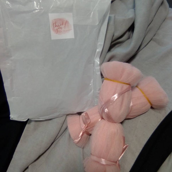 Alim Rose- Penelope Princess Pink Spot Tulle 50cm