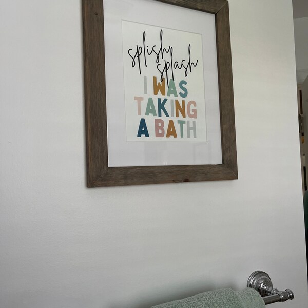 Kids Bathroom Decor, Kids Bathroom Wall Decor, Kids Bathroom Art, Kids