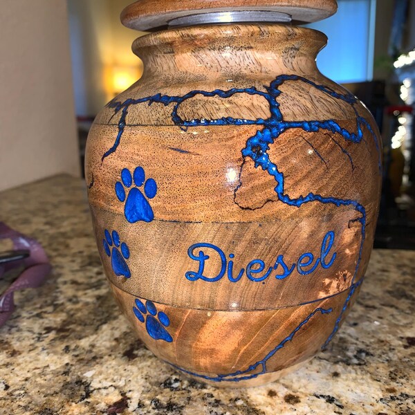 Urn Box, Rosewood & Rein Ocean Wave Urn Box | Urns for Human Ashes ...