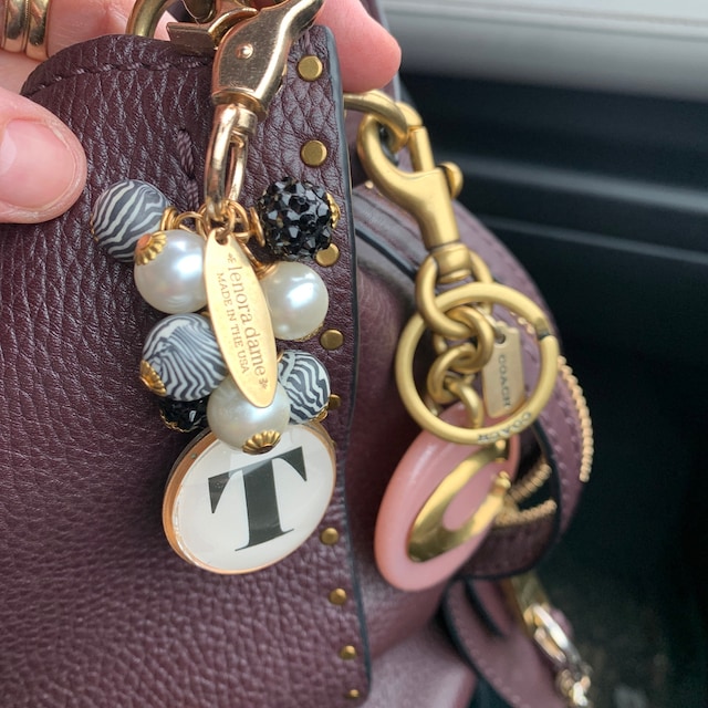 Monogram Purse and Bag Charm - Keychain Charm – Lenora Dame