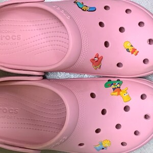 pink croc charms