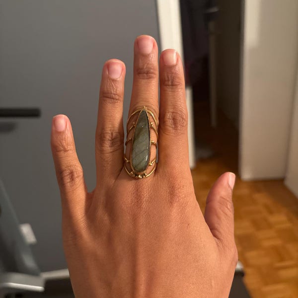 Holding Hands Ring Brass Handshake Ring - Etsy