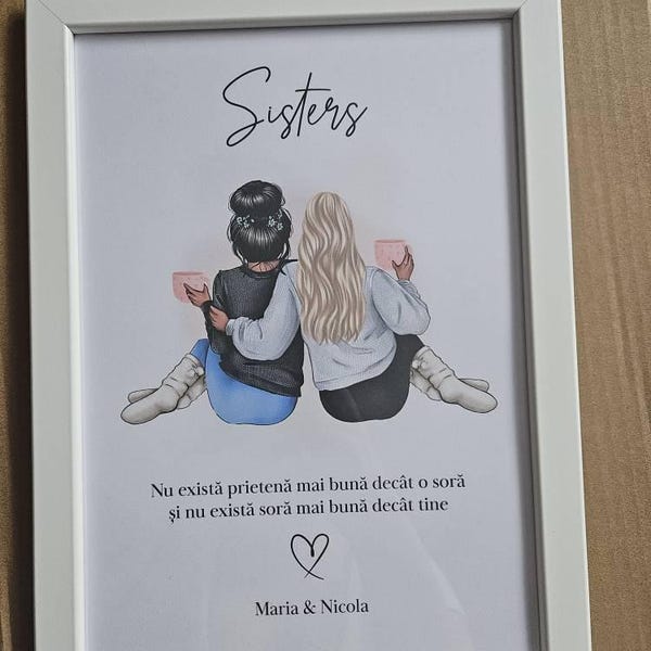 Personalised Gift for Your Sister - Choose Your Quote, Print for ...