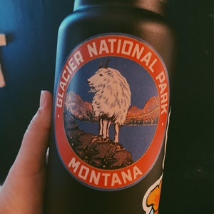 Vintage 1950's Style Glacier National Park Montana Canada Retro Travel ...
