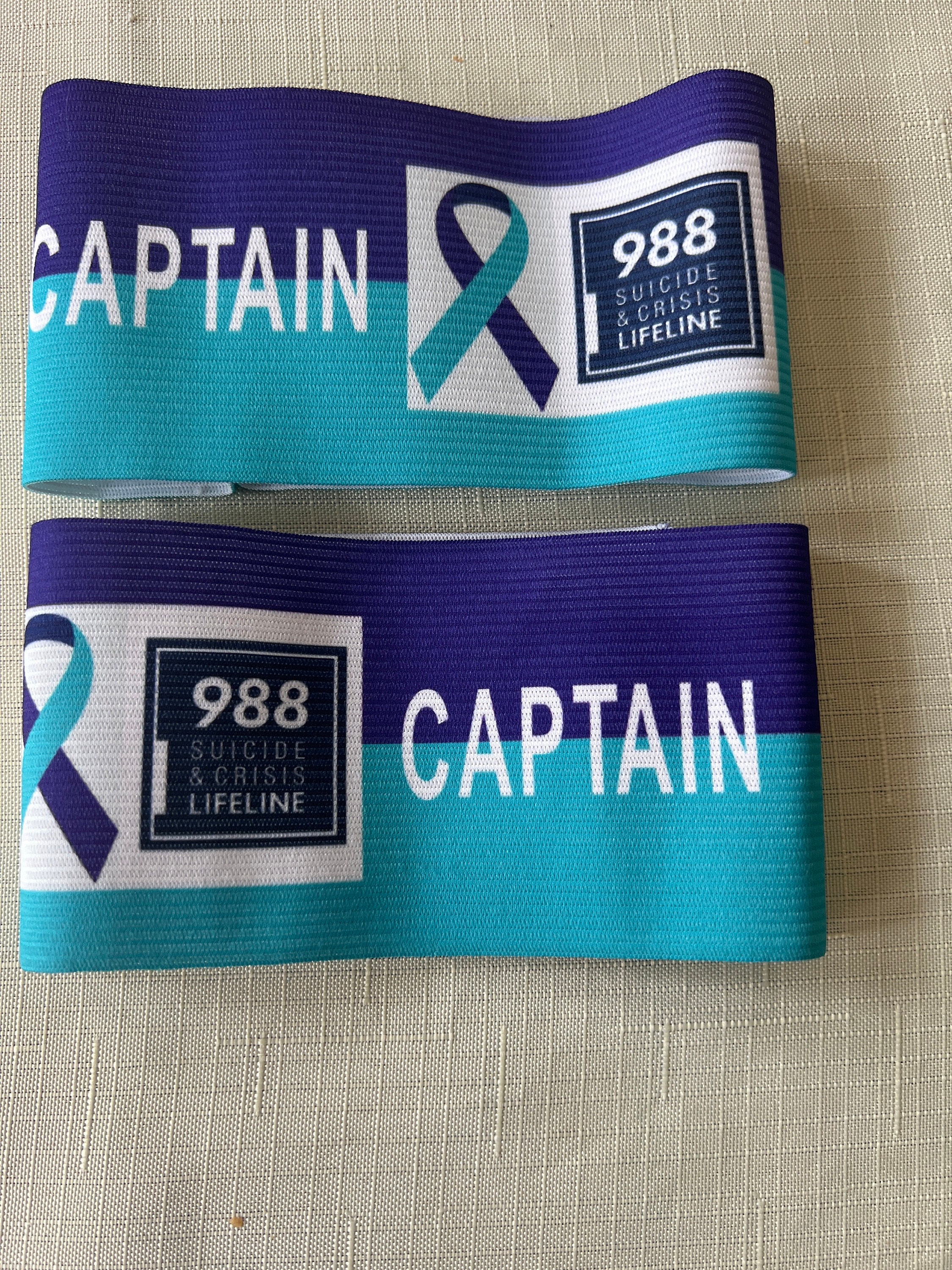 Personalised Captain&#39;s armband| Bespoke armband| Cycling armband| Charity Armband|