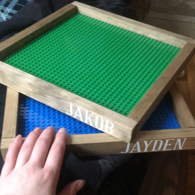Personalized Wooden Lego Tray - JC Boutique