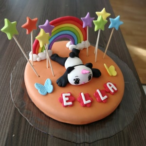 Pandacorn Gateau Topper Comestibles 3d Panda Fondant Etsy Pandacorn Gateau Topper Comestibles 3d Panda Fondant Etsy