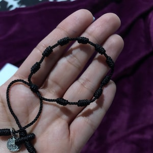 BONITTER 12 Pack Catholic Prayer Bracelets Set - Virgin Mary, Saint Benedict, Saint Jude Red String Bracelets, Adjustable 7-11 Inch, Handmade Knot Bracelet For Men & Women