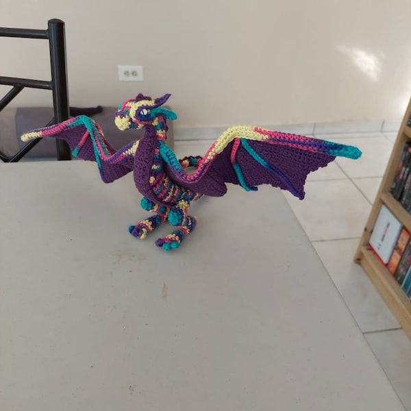 Small Wyvern Crochet Pattern by Crafty Intentions Downloadable DIGITAL ...