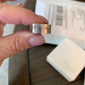 Children Artwork Ring Personalized Kid Drawing Ring in Sterling Silver ...