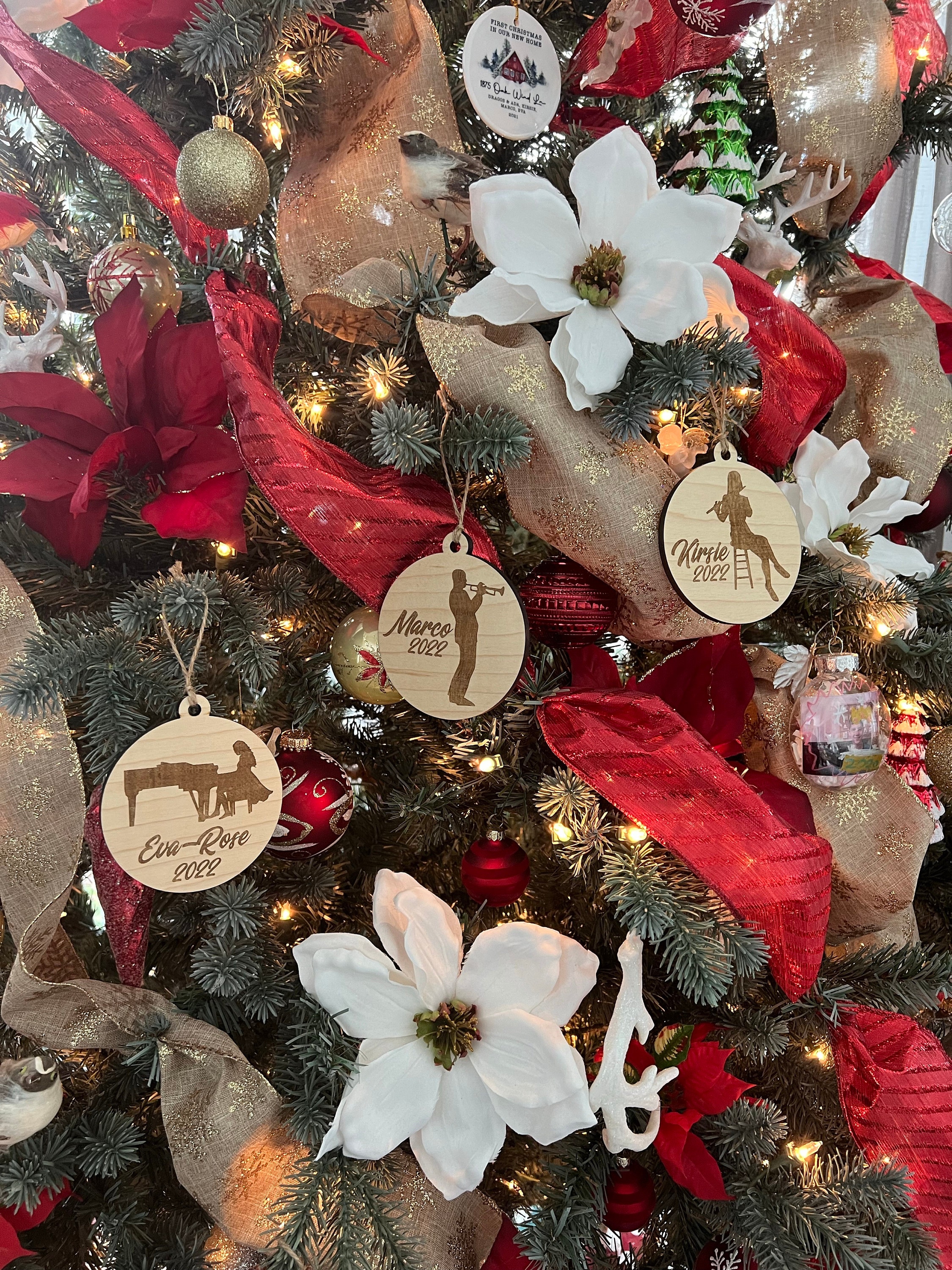 Baseball Ornament | Christmas | Laser Engraved | Gift Tags | Sports | Team |