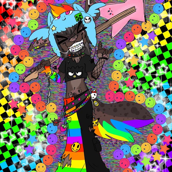 Simping Fursona Digital Sticker Icon YCH - Etsy