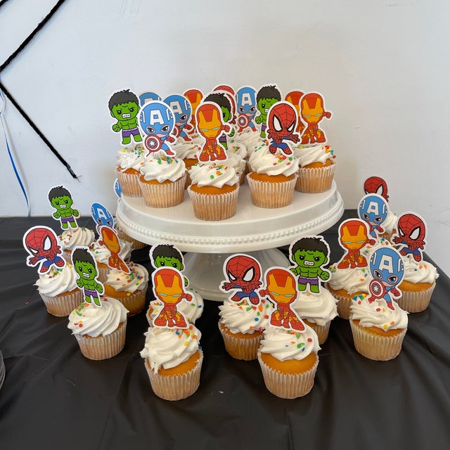 【Marvel】Cupcake Date ワンピース&バレッタ AVENGERS INFINITY WAR CUPCAKES | Baby Groot, Iron Man