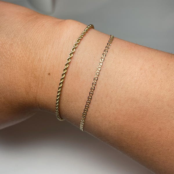 14K Rose Gold Polished Fancy Link 7.5 in. Bracelet
