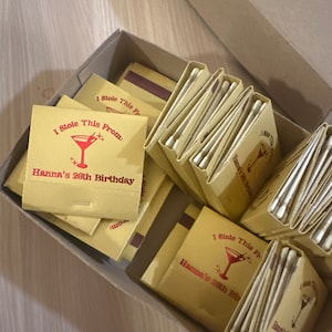 Personalized Matchboxes Written in the Cards Custom Celestial Wedding ...