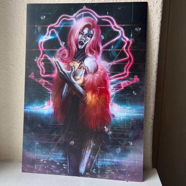 Venus in Chrome L Lizzie Wizzy Cyberpunk 2077 Art Print - Etsy