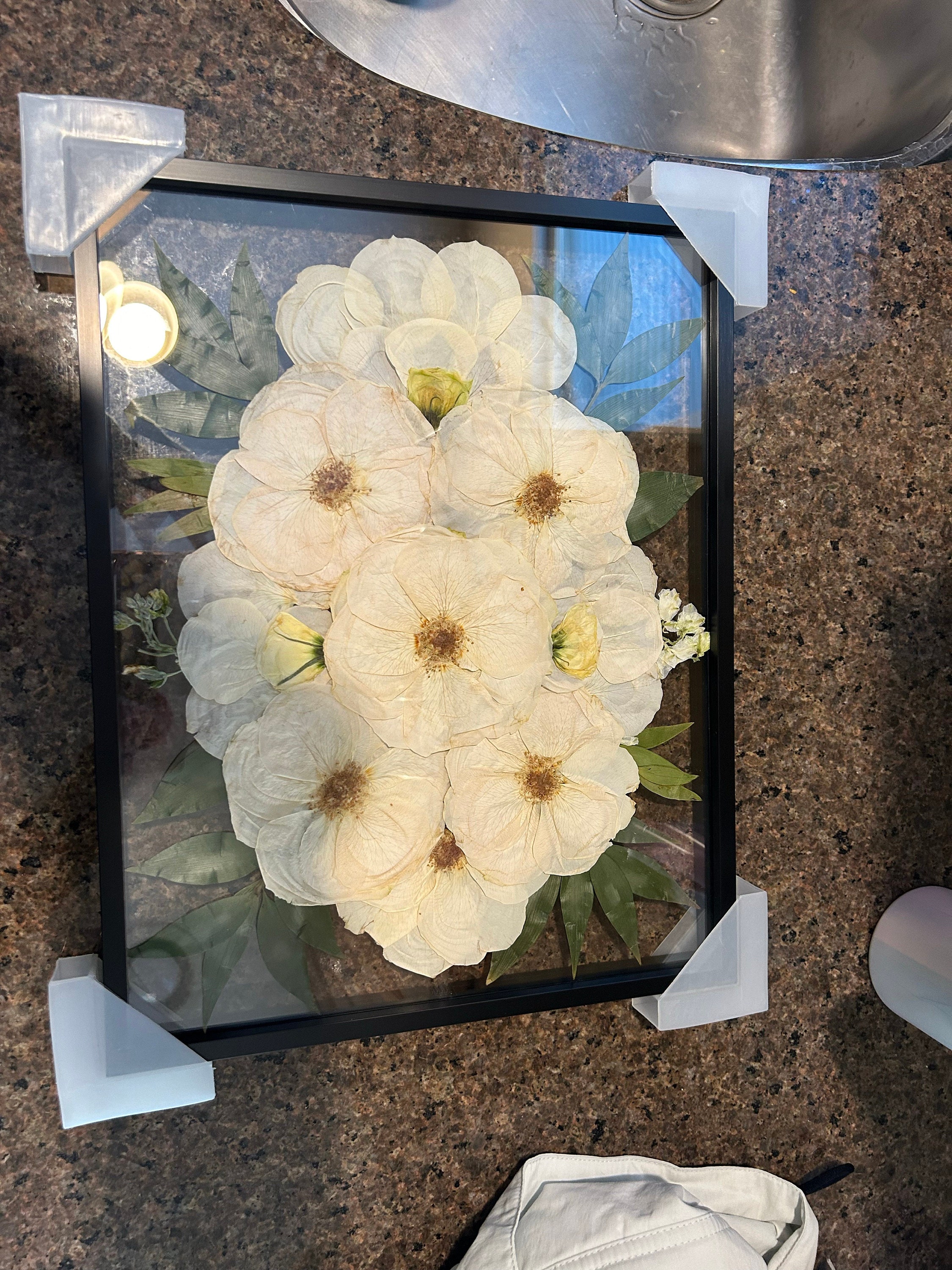 Preserved flowers from Kelly's etsy review