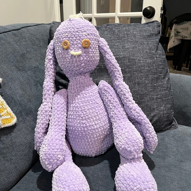 A customer's finished Be My Bunny Crochet Pattern (Soft Amigurumi Plush)