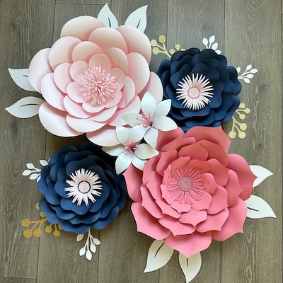 Paper Flower Template, Small Flowers for DIY Projects, Paper Carnation ...