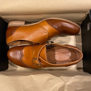 Duke Womens Oxfords Multicolor Monk Straps Leather Shoes Womens
