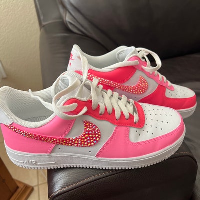 custom orange air force 1