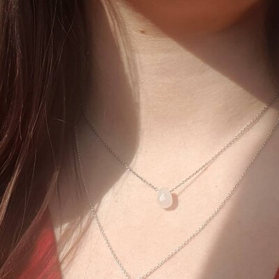 Pendentif quartz rose facetté en argent 925, certifié