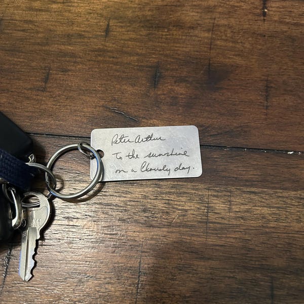 Your Handwritten Keychain- Your Design - Handwriting & Font Options ...