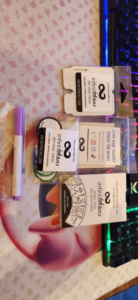 Dry Erase Counters/Tokens/Ability counters - Erasable, Reusable discs for games like Magic the Gathering and RPGs.