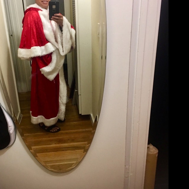 white christmas dresses Professional Santa Claus Long Robe