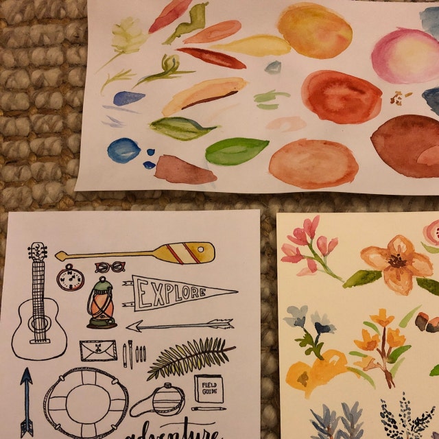 DIY Watercolor Kit - Instruction Book & Supplies — Wildflower Art Studio