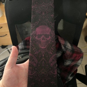 Skull Necktie Skull Tie Please Read Item Description Skull - Etsy