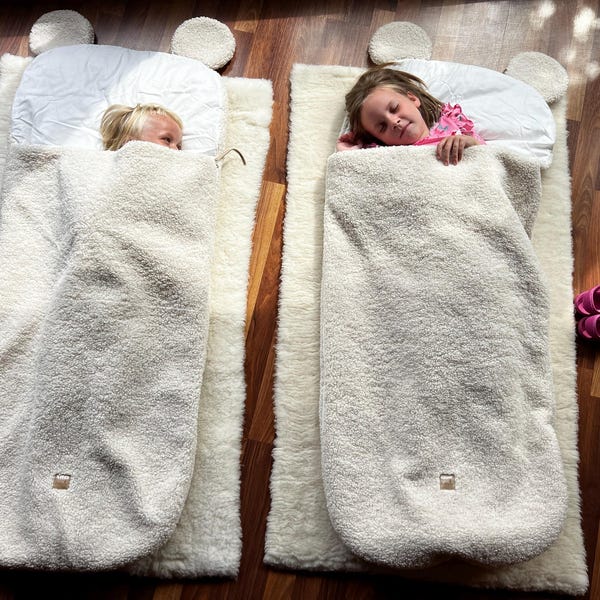 Baby Sleep Sack- Ecru Embroidered Dots main image 0