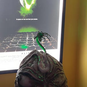 D20 de 60mm avec figurine - Alien Facehugger | La Looterie