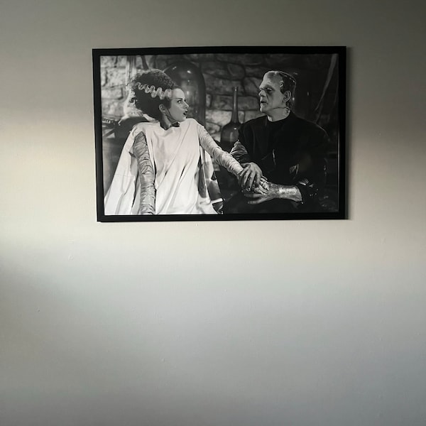 Bride of Frankenstein Couple 1935 Vintage Monster Movie Photo Poster ...