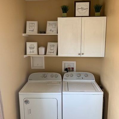 Wash Dry Fold Repeat Grey Laundry Room Decor Printable Wall - Etsy