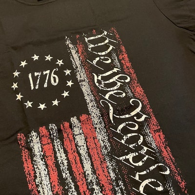 Patriotic T Shirts,we the People Flag Shirt, Vintage USA Flag 1776, US ...