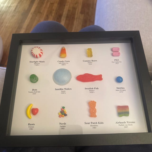 絵画 candy 8x10 REAL Candy History of Candy | Framed Candy | Ode to