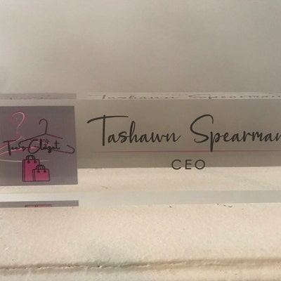 Personalized Name Plate For Desk Custom Office Decor Work