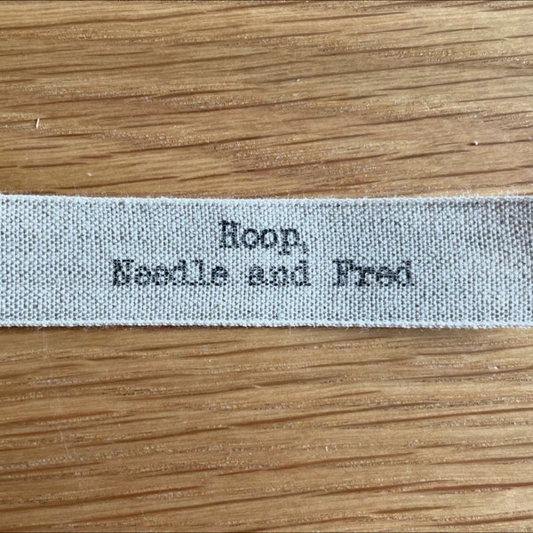Personalised Handmade Linen Label - Etsy UK