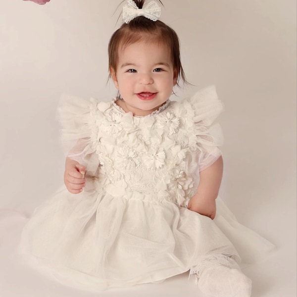 Baby Sen White Wesley Christening Gown CRTG106 5201 main image 1