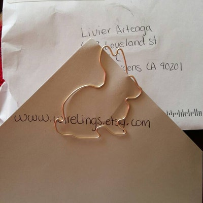 Bunny Bookmark Organizer Paperclip Wire Filofax Paperclip Planner Clip ...