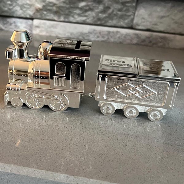 Personalised Train Money Box With Tooth & Curl Trinket Box Gifts Ideas ...