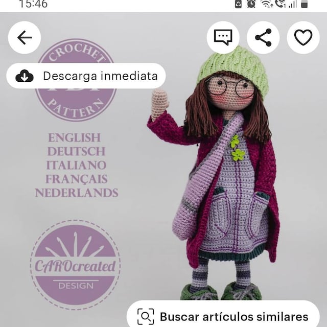 Crochet Pattern Carocreated for the Amigurumi Doll JETTE Digital