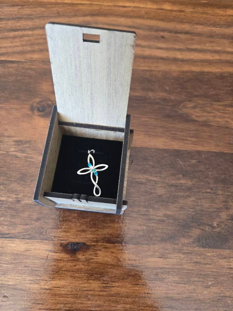 925K Silver Cross Birthstone Necklace, Dainty Necklace, Mother Family Pendant Gift, Christmas Gift, Personalized Gift, Mother's Day Gift