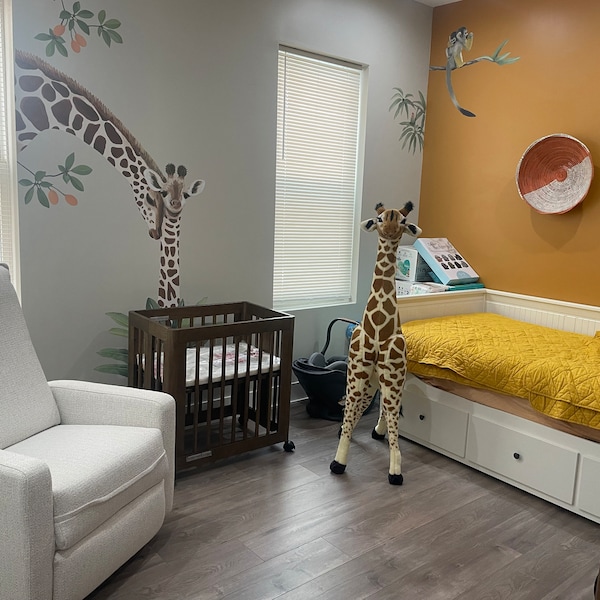 Safari Animals Fabric Wall Stickers: Life-size Jungle Nursery Decals - Etsy
